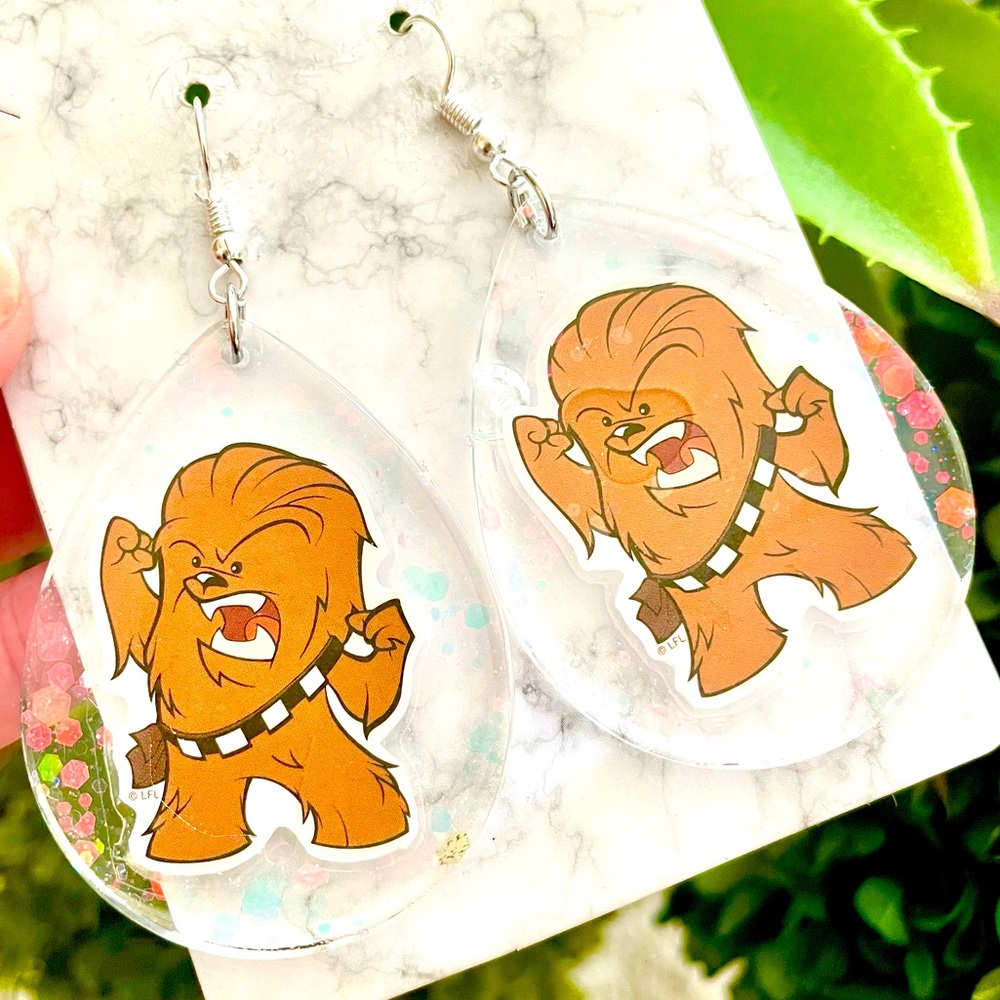 Chewbacca Acrylic Earrings